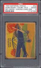 1934 R136 National Chicle Sky Birds #42 Albatross-Taube PSA 2 Error (Wrong #36) picture