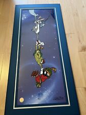 Haredevil Hare Bugs Bunny with Marvin the Martian and K-9 Chuck Jones signed picture