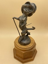 VINTAGE RARE 1911 A. BOFILL PUSS IN BOOTS HOOD ORNAMENT RADIATOR CAP CAR MASCOT picture