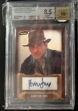 2008 INDIANA JONES TOPPS HERITAGE Harrison Ford AUTOGRAPH AUTO CARD BGS 10 picture