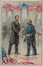 Raphael Tuck Lincoln's Birthday No 155 Meeting President Lincoln & Gen Grant picture