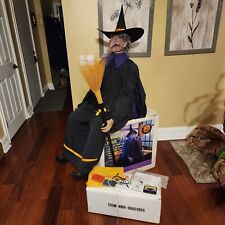 RARE OOAK Spirit Halloween 1ST PROP 1994 GEMMY ANIMATED TALKING WITCH W/ TAPES picture