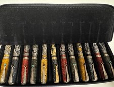 Montegrappa Zodiac 11 Pens Sterling Silver 925 and 1 Pen Solid Gold 750 picture
