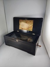Music Box Mermod Freres Stella Swiss Cylinder Table Top 8 Tunes Crank Antique picture