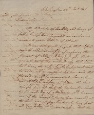 ALBERT GALLATIN - AUTOGRAPH LETTER SIGNED 01/22/1806 picture