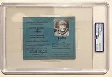 One Of A Kind Orville Wright Signed Marjorie Stinson Pilot License 1928 PSA 10 picture