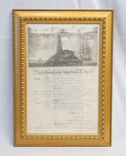 Ship's Passport Signed by President John Adams , Sec. of State Timothy Pickering picture