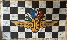 26 Winners Signed 3'x5' Flag Indianapolis Indy 500 AJ Foyt Gil De Ferran Mears picture