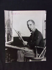 Vintage July 21, 1965 Norman Rockwell Painter 7 1/2 x 9 1/4 Wire Photo picture