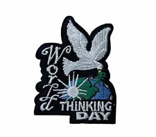 World Thinking International Friendship Day Dove Peace Iron on Embroidered Pa... picture