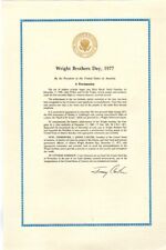 1977 Jimmy Carter Wright Brothers Day Proclamation picture