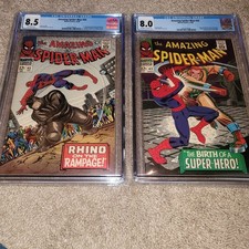 The Amazing Spider-Man #43 Cgc 8.5 & #42 Cgc 8.0 Mary Jane Covers Never Pressed picture