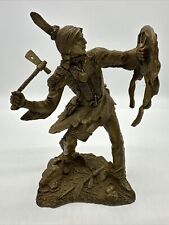 Jim Ponter Pewter Bronzed Brush Comanche Warrior Statue Western Heritage Museum picture