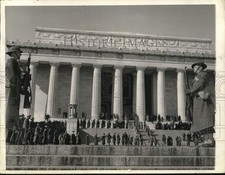 1942 Press Photo Lincoln's Birthday exercises at Lincoln Memorial, Washington picture