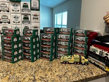 Hess truck collection lot 8 multiples of every year  1999 to 2015. Over 500 pcs picture