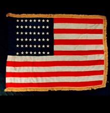 WWI Phila Depot, QM Corps, US Army, 48 Star Wool Regimental Battle Flag Dtd 1917 picture