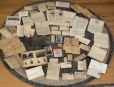 WW1 Antique Journal of Lieutenant Donald Faxon, Airplane Crash 76 Items picture