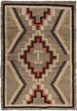 Antique Navajo Rug Flatwoven rug 4x6 handmade Tapestry 119x170cm 1920 picture