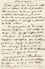 Eugène DELACROIX - Autograph Manuscript. Salon de la Paix. 3 p. on his work. picture