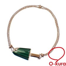 BVLGARI Gelati Malachite Bracelet Size SM K18 Pink Gold Used Excellent picture