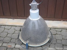 Huge, original old industrial Lamp Art Deco/ Bauhaus style machine age Enamel picture
