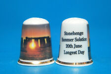 Stonehenge Summer Solstice 20th June Longest Day. China Thimble B/106 picture