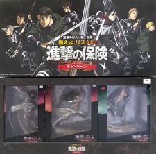 Attack on Titan 1/8 Eren Mikasa Levi Renewal Set D-Ich Life 3-Piece picture
