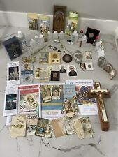 Holy Water From All Over The Globe & Vintage Religious Items-One of a kind lot. picture