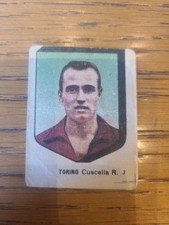 1954-55 VAV Footballers RAFFAELE CUSCELA Turin Figure GREEN BACKGROUND VERY RARE picture