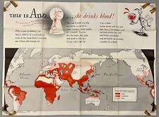 WW2 Newsmap Rare Dr. Seuss Theodor Geisel Nov. 8 1943 This Is Ann (Malaria) picture