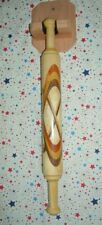 NEW SOLID WOOD Hand crafted Rolling Pin Dough Roller # 228 MOTHERS DAY picture