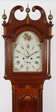 Sayre & Bachman Eliz Town NJ High Style Federal Mahogany Tall Case Clock C 1810 picture