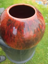 Exquisite 19c Antique Flambe Red Ox Blood Vase Paul Milet Sevres Pm Made France picture