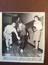 M62-3 Ephemera 1966 Picture Thanet Bowling Eddie Hill Terry Audley Susan Dorsett picture