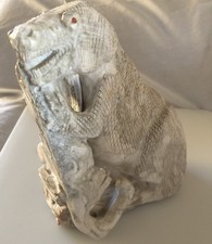 Zuni Giant Tyrannosaurus T Rex Clive Hustito Marble Fetish Museum Quality 7090 picture