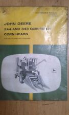 JOHN DEERE OM-N159208 OPERATORS MANUAL, 244 AND 343 QUIK-TATCH CORN HEAD picture