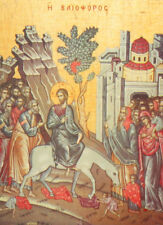 Greek Orthdox icon print Palm Sunday picture