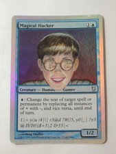 MTG - FOIL - Magical Hacker - Unhinged - NM picture