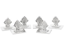 Antique Danish Sterling Silver Menu/Card Holders picture