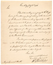 1778 British Maj Gen William Phillips Letter When Held American Prisoner of War picture