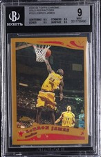 2005-06 TOPPS CHROME GOLD REFRACTORS #102 LEBRON JAMES BGS 9 picture