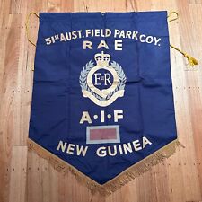ONE OF A KIND VINTAGE WWII ANZAC DAY MARCH BANNER FLAG AUSTRALIAN MILITARY picture