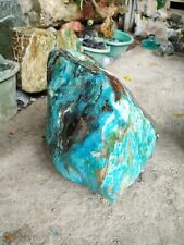 Rare blue petrified wood 25kg (H022) (27x27cm) Beautiful mix colours polished picture