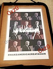 Official 2016 Donald Trump Signed Make America Great Again Art Print Poster MAGA picture