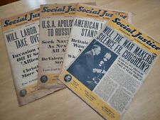 Lot of 4 Social Justice Father Coughlin Magazine Weekly  three 1941 one 1939 picture