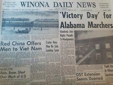 Newspapers- 'VICTORY DAY' FOR MARTIN LUTHER KING and ALABAMA FREEDOM MARCHERS  picture