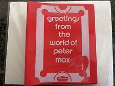 Greetings From the World of Peter Max, Greeting Cards in Trade Binder, 1974 picture