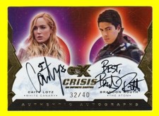 CZX Crisis on Infinite Earths Autograph CLBR Caity Lotz & Brandon Routh #32/40 picture
