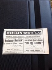 64-3 Ephemera 1939 Advert Falmouth Odeon Valerie Hobson The Sky In Black picture