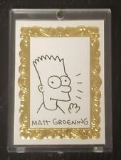 The Simpsons 1993 SkyBox Art DeBart -De Bart Sketch /400 AUTO M/NM Matt Groening picture